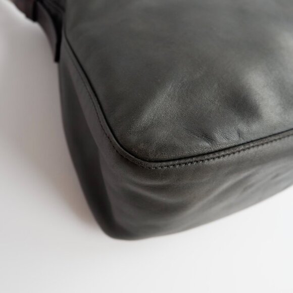 Authentic Preowned Fendi Black/Brown Leather Mamma Baguette Shoulder Bag - Picture 15 of 16